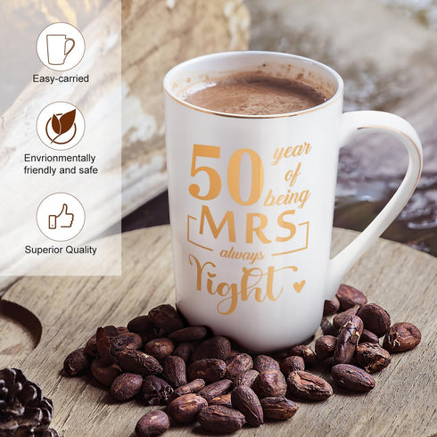 50th Anniversary Couples Mugs Gift